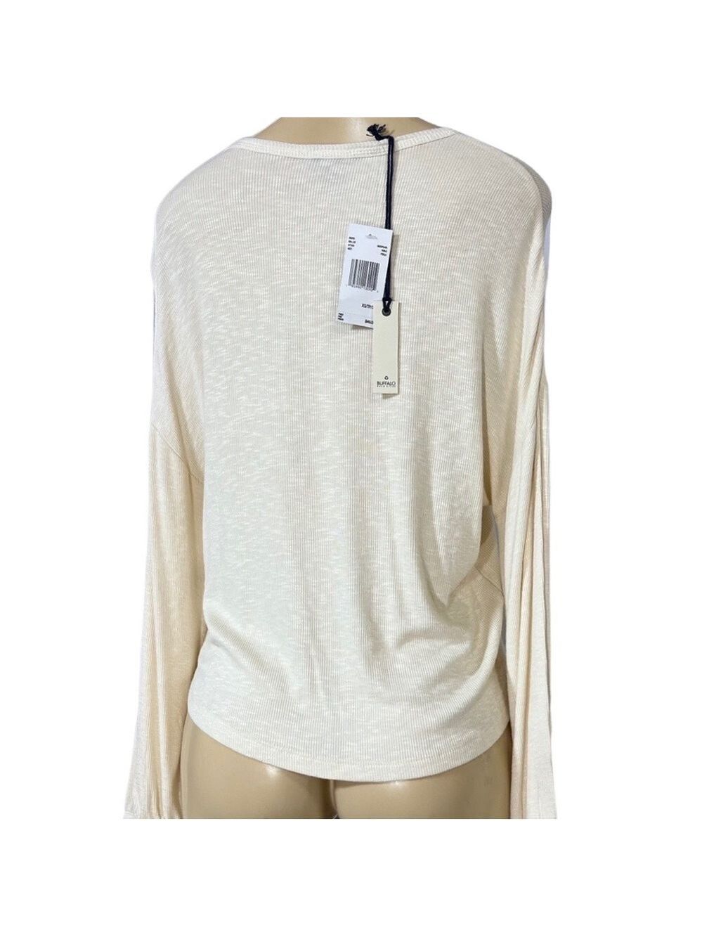 NWT $49 Buffalo Davin Britton Stretchy Long Sleeve Top XS Runs Large - Picture 6 of 6